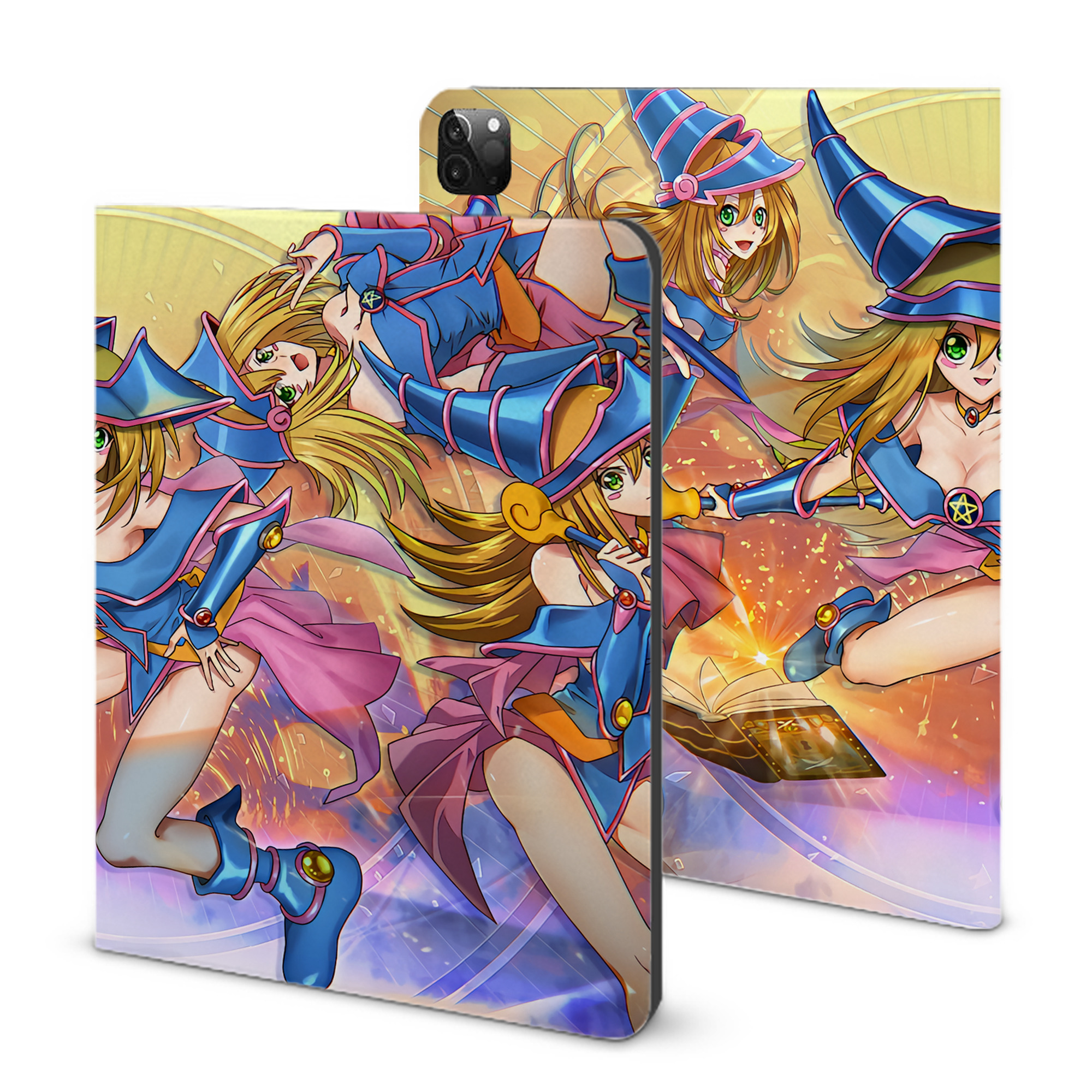 （画像用） 遊☆戯☆王 Yu-Gi-Oh! IPadケース ペンホルダー付き ブックスタイルデザイン